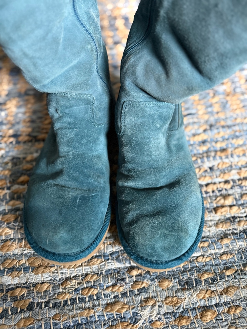 UGG Teal Suede Lined Boot
